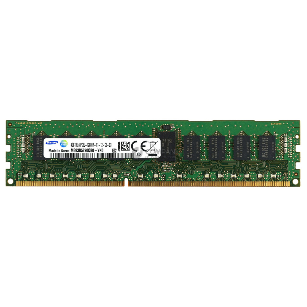 M393B5270QB0-YK0 SAMSUNG MEMORY 4GB 1RX4 PC3L 12800R DDR3